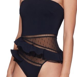 Zimmermann
Bayou Strapless Frill One-Piece Swimsuit brand new
